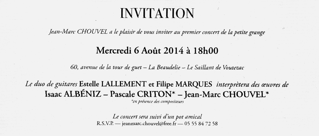 invitation 1er concert